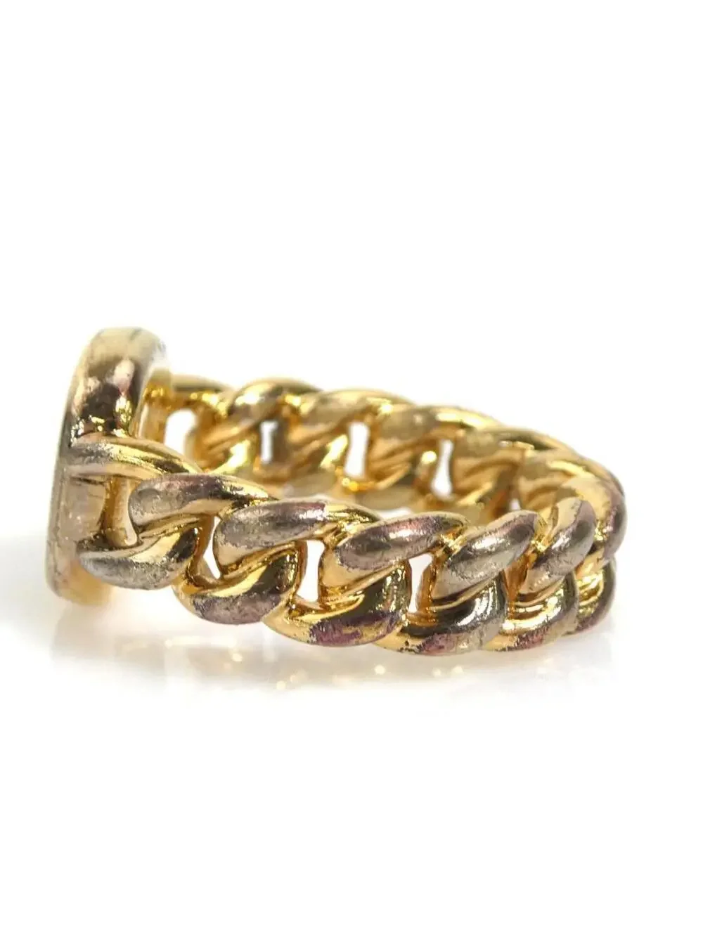 Auth Louis Vuitton Id Chain Ring #302655L18B